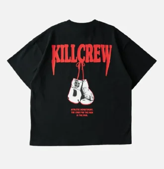 Kill Crew Athletic Department T Shirt Black (2)