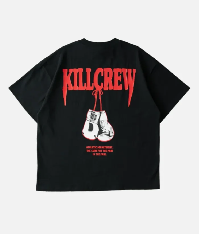 Kill Crew Athletic Department T Shirt Black (2)
