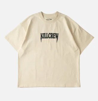 Kill Crew Athletic Department T Shirt Cream (1)