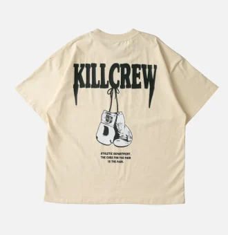 Kill Crew Athletic Department T Shirt Cream (2)