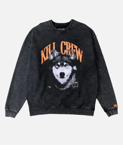 Kill Crew Lux Rogue Wolf Sweatshirt Black (2)
