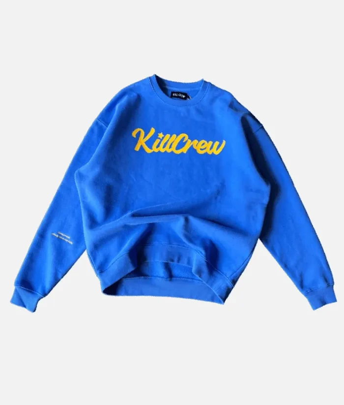 Kill Crew Lux Script Sweatshirt Blue (1)