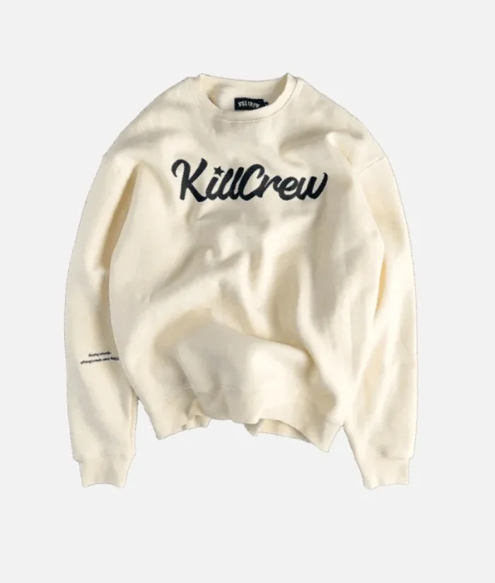 Kill Crew Lux Script Sweatshirt Cream (1)