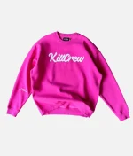 Kill Crew Lux Script Sweatshirt Pink (1)