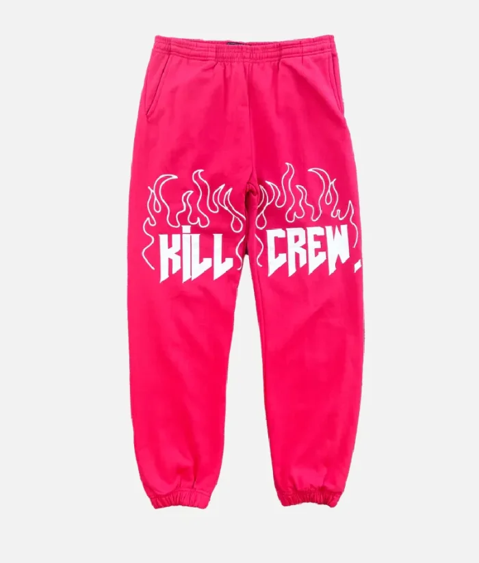 Kill Crew Lux Sweatpants Flame Red (1)