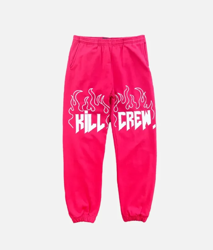 Kill Crew Lux Sweatpants Flame Red (2)