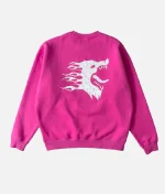 Kill Crew Lux War Wolf Sweatshirt Pink (2)