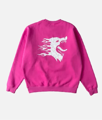 Kill Crew Lux War Wolf Sweatshirt Pink (2)