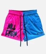 Kill Crew Muay Thai Shorts 2 Tone Pink Blue (1)