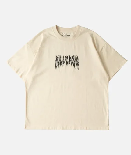 Kill Crew Oversized Barbarian T Shirt Cream (1)