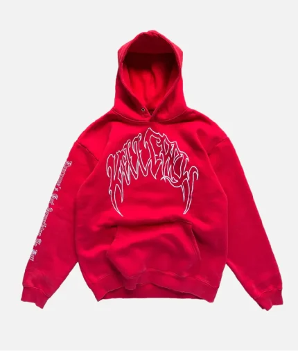 Kill Crew Oversized Lux Hoodie Red (2)