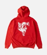 Kill Crew Oversized Lux Lone Wolf Hoodie Red (1)