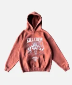 Kill Crew Oversized Lux Midst Of Wolves Hoodie Brown (1)