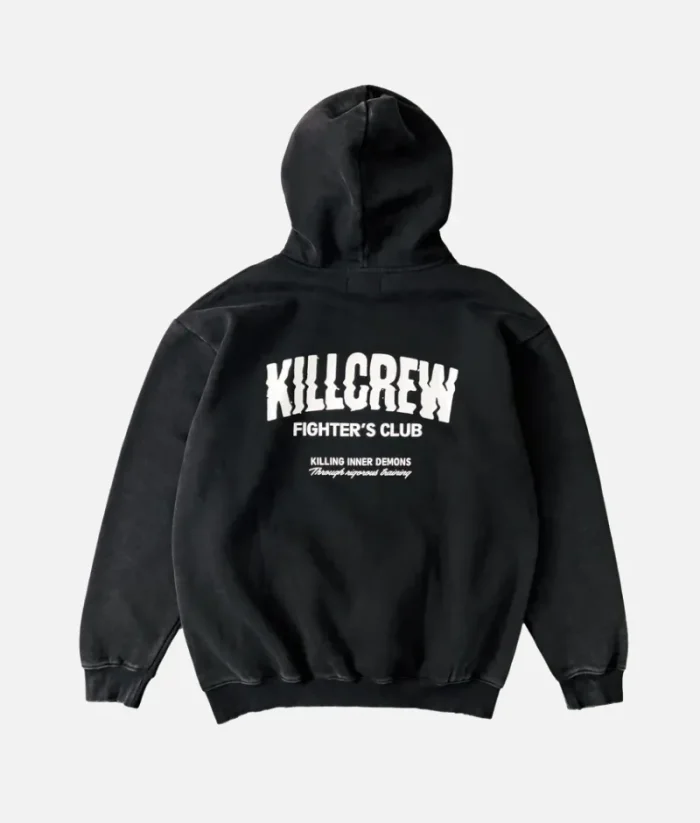 Kill Crew Oversized Lux Rigorous Hoodie Black (2)