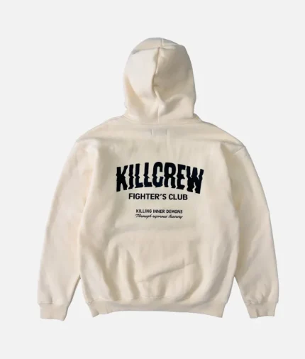 Kill Crew Oversized Lux Rigorous Hoodie Cream (2)