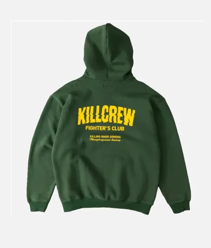 Kill Crew Oversized Lux Rigorous Hoodie Green (2)