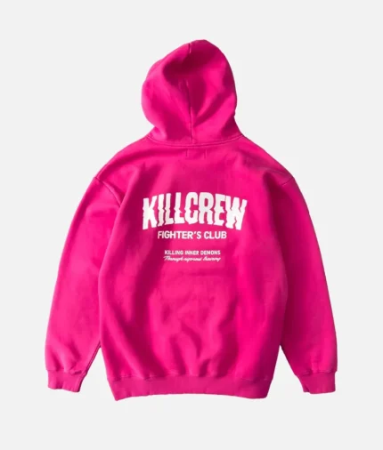 Kill Crew Oversized Lux Rigorous Hoodie Pink (2)