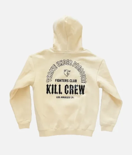 Kill Crew Oversized Lux Thrive Hoodie Cream (2)