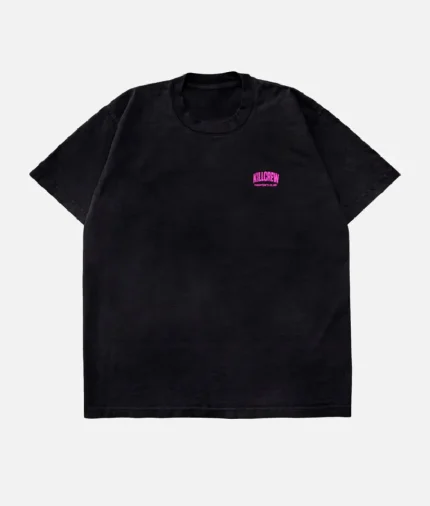 Kill Crew Oversized Rigorous T Shirt Black Pink (1)