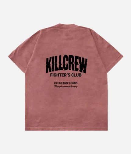 Kill Crew Oversized Rigorous T Shirt Rose (2)