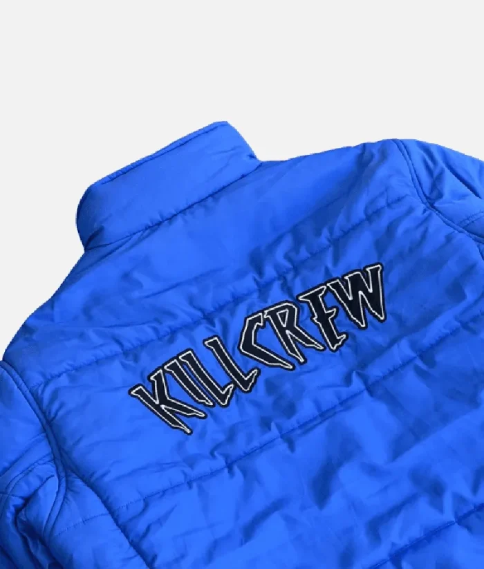 Kill Crew Wolf Puffer Jacket Blue (1)